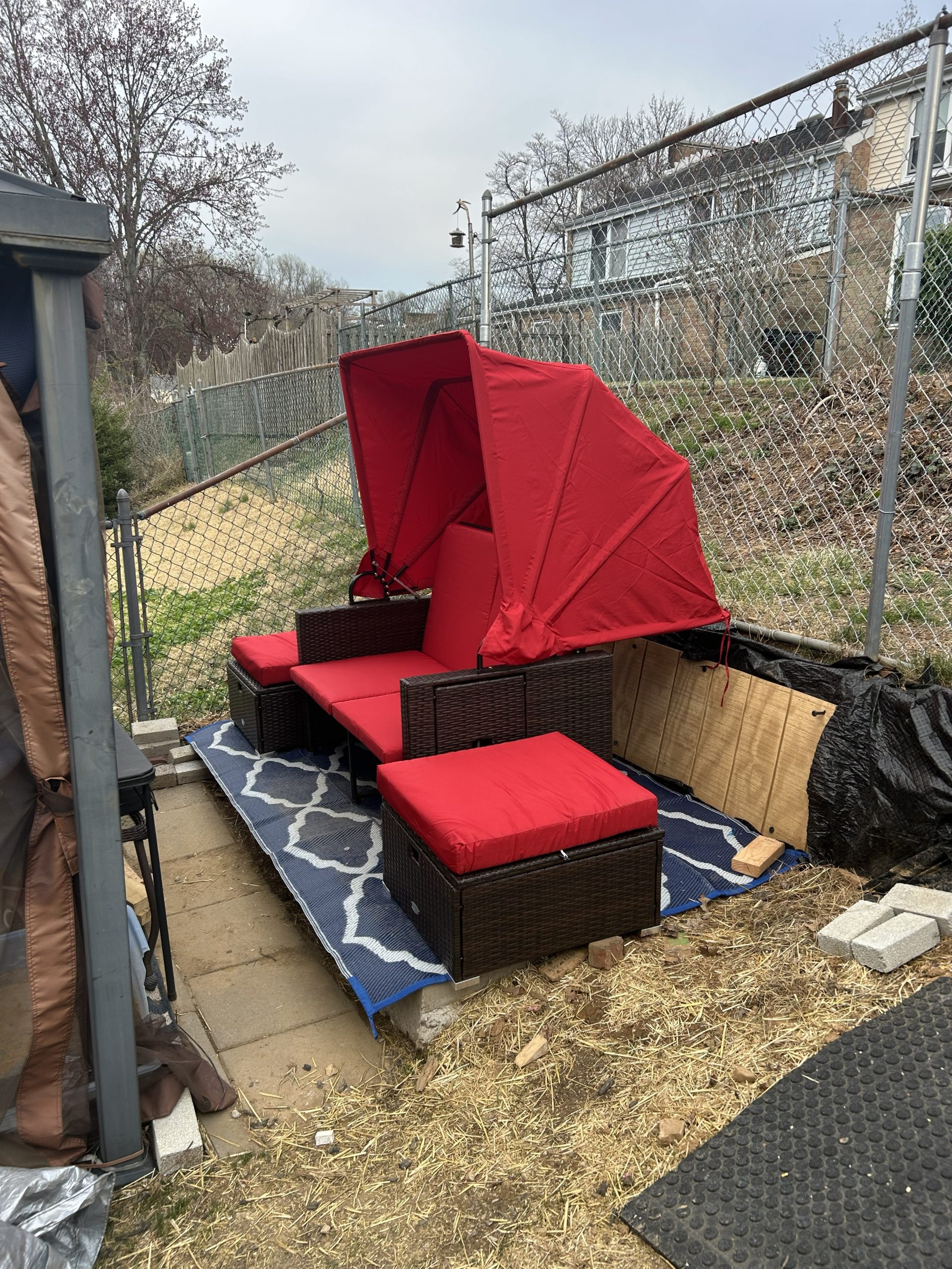 Patio furniture assembly