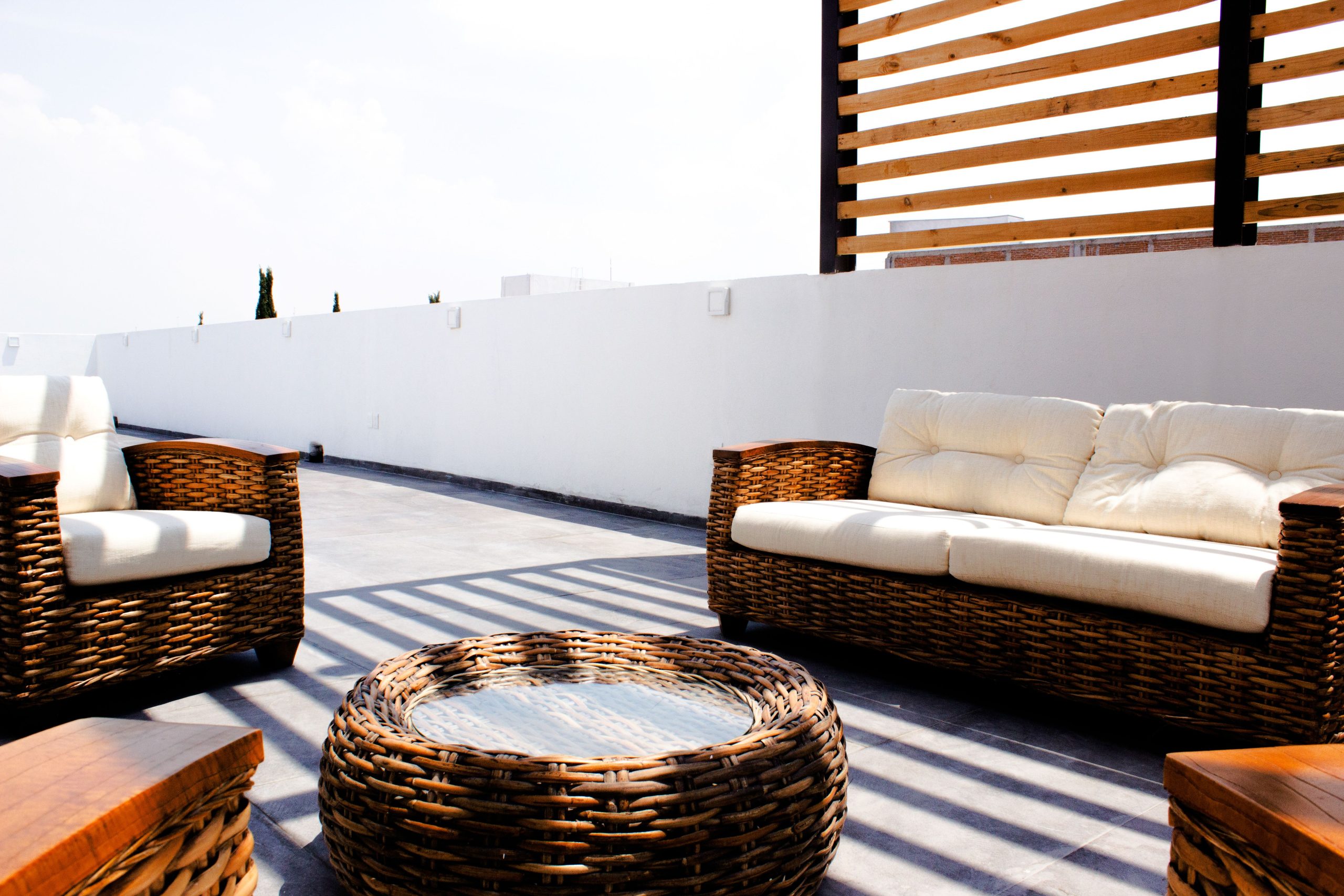 gas-pipeline patio furniture assembly roof